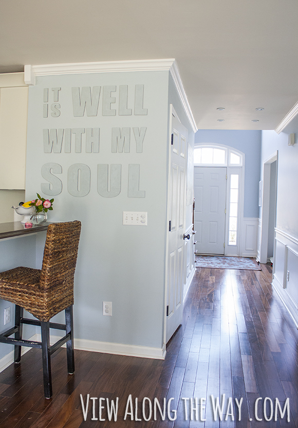 "It is well with my soul" - Canvas Letters at View Along the Way