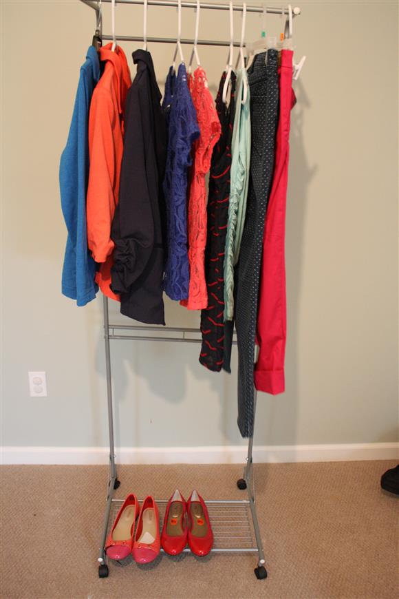 rack of clothes