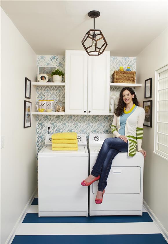 Laundry room at View Along the Way from Better Homes & Gardens