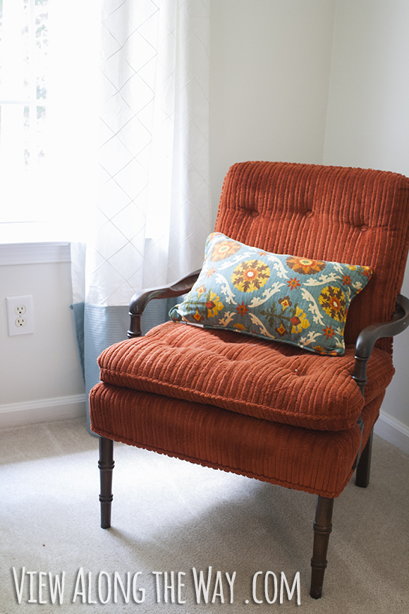 Orange vintage chair