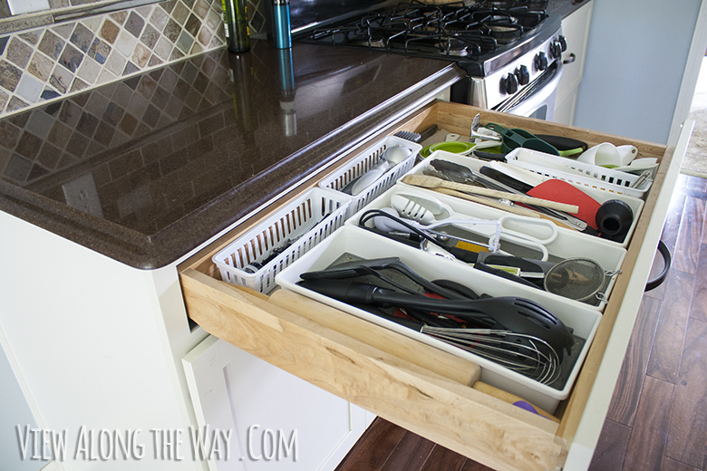 Gigantic utensil drawer - and lots of lessons learned on how to do a kitchen remodel right!