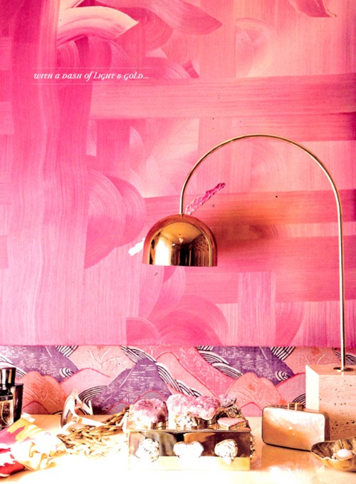Pink + Gold combo (Kelly Wearstler design)