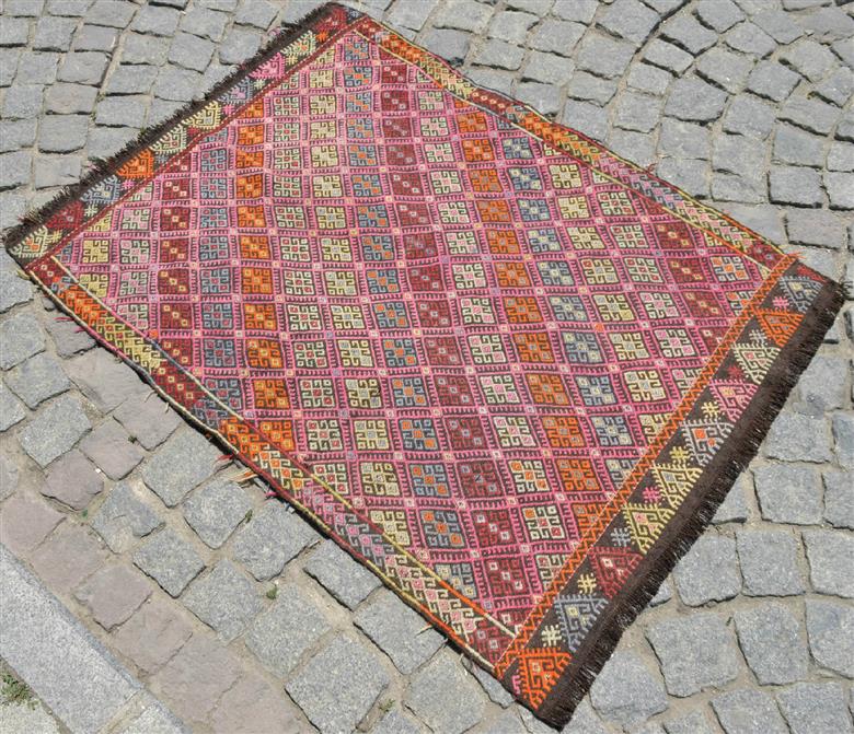 Antique Anatolia Turkish Kilim