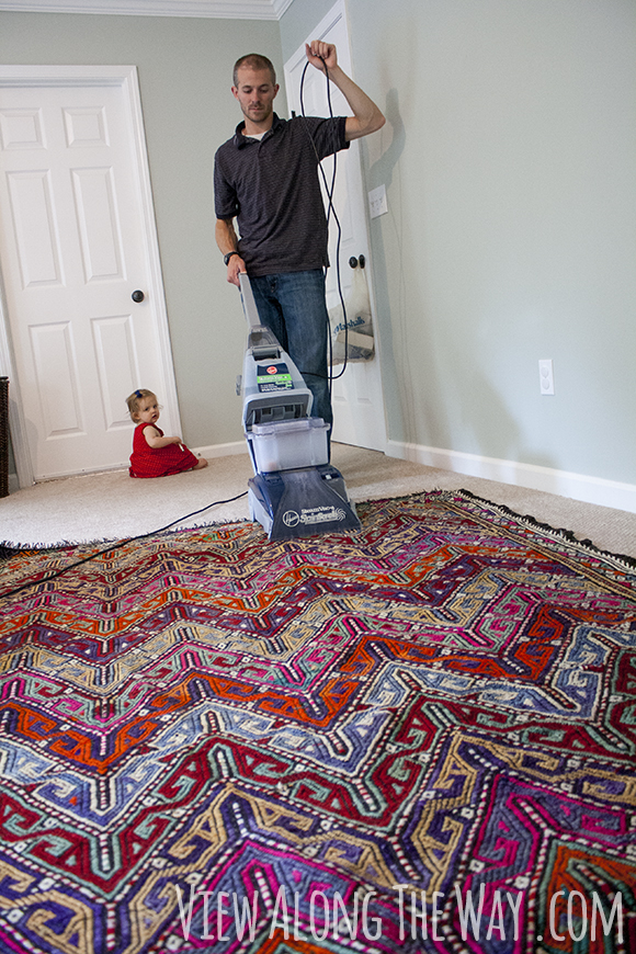 How to clean an antique kilim rug