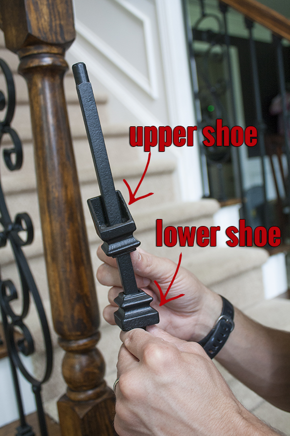 How to install iron balusters