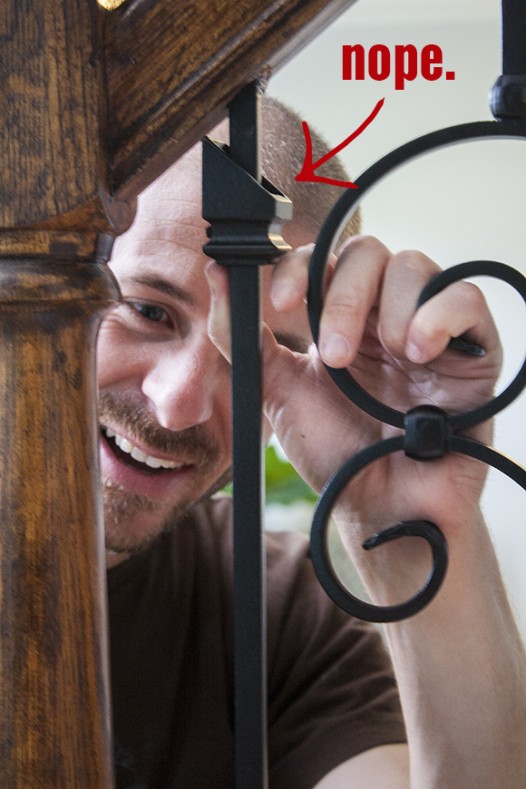 How to install iron balusters * View Along the Way