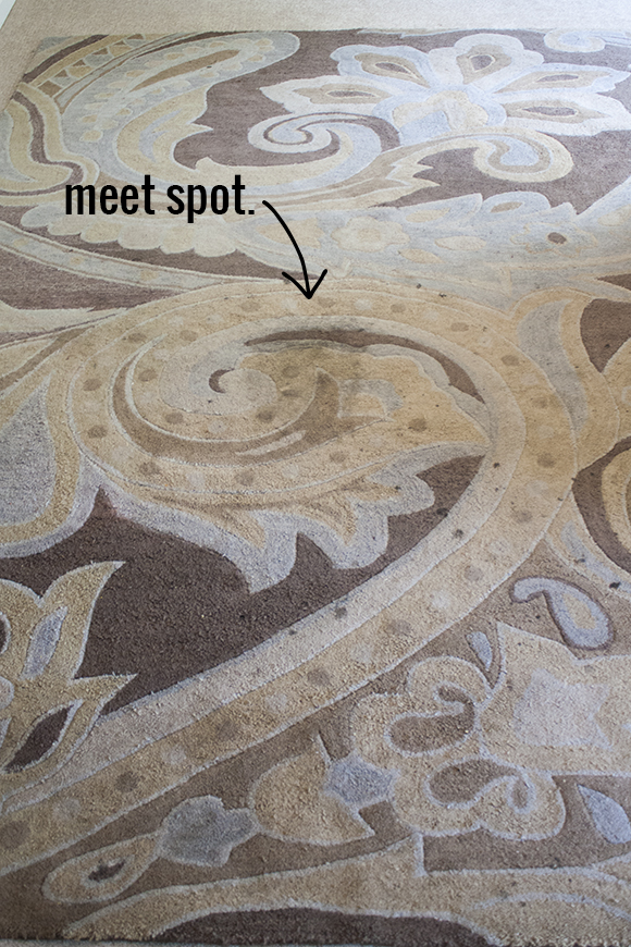 rug spot before using all-natural carpet cleaner