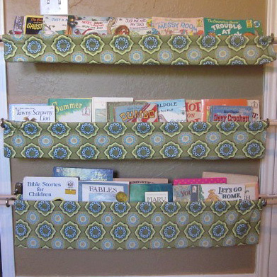 Make your own budget-friendly book slings - and other creative DIY book storage ideas!