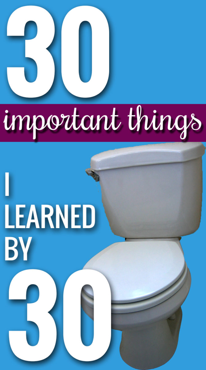 30 things I learned by 30