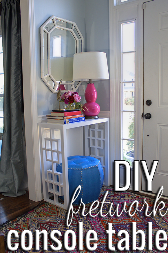 How to build a fretwork console table!