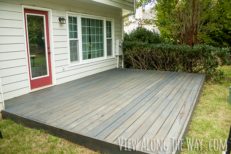 How to stain a deck