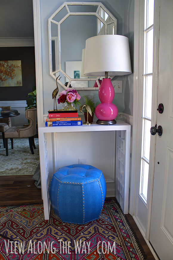 DIY fretwork side table! Come see how to build your own!