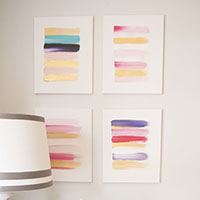 Beautiful, simple DIY art idea that anyone can make! (Plus LOTS more brilliant, creative wall art ideas!)