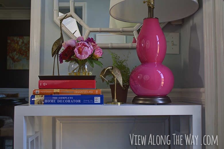 Styled DIY console table at View Along the Way