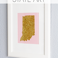 GORGEOUS DIY glitter art - plus LOTS more easy creative, beautiful DIY art ideas anyone can do!