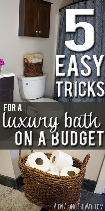 Make your guest bathroom feel luxurious for guests with a few simple steps!