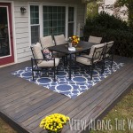 Stained wooden deck at View Along the Way