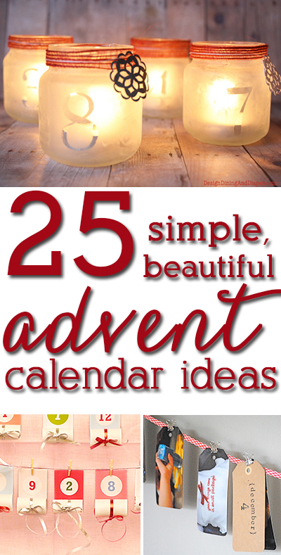 SO many awesome advent calendar ideas you can make in a couple hours! Can not wait to try these!
