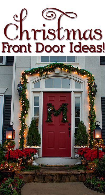 Christmas front door decorating ideas
