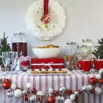 How to set up a Christmas party table