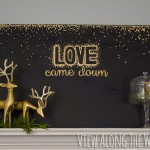 Gold leaf Christmas canvas + craft supply misbehavior