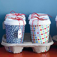 Creative to-go cup advent idea, and check out the other beautiful, creative advent ideas on this site!