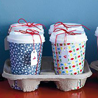 Creative to-go cup advent idea, and check out the other beautiful, creative advent ideas on this site!