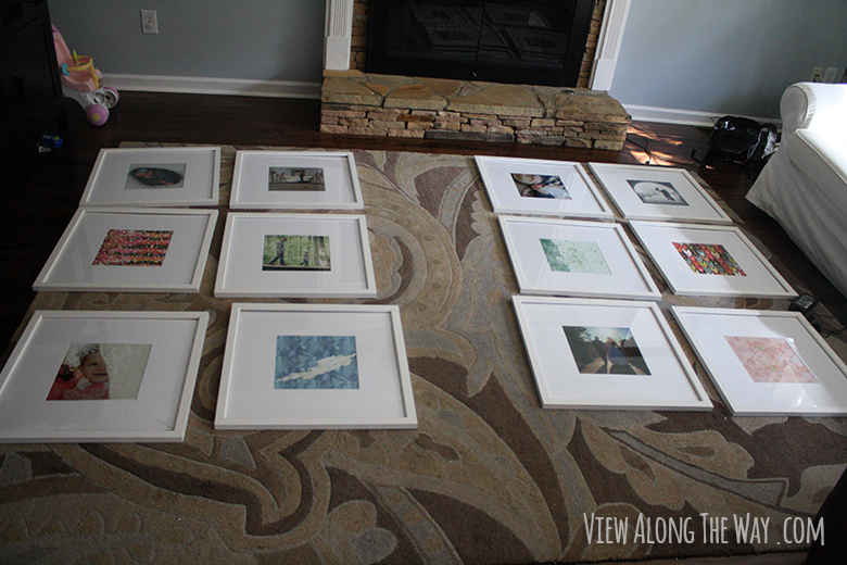 How to arrange a picture frame collage