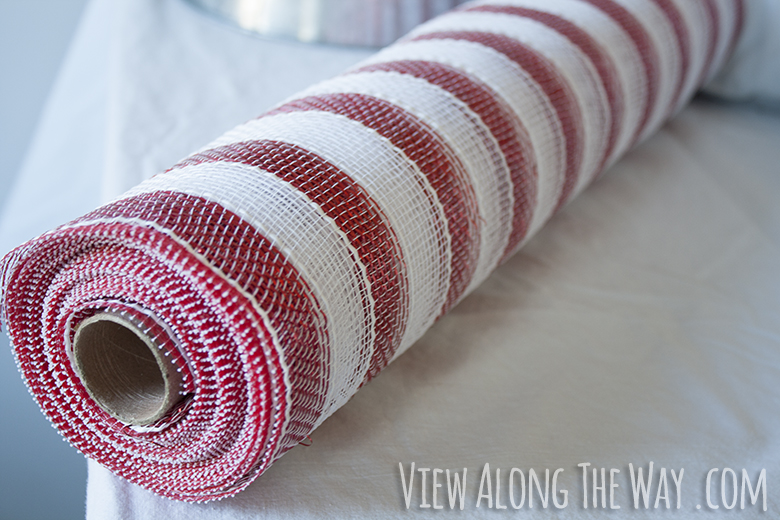 Use garland as a tablecloth to create a pretty party table!