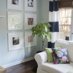 Wall of DIY picture frames