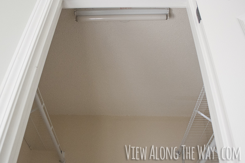 Closet ceiling -- before