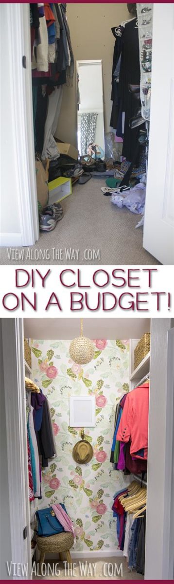 TONS of budget-friendly closet makeover ideas you can steal for your house! Check out this post!