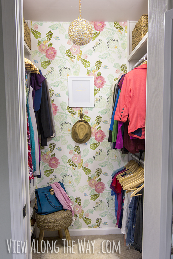 Gorgeous DIY closet with a million ideas you can use in your own space! Beautify your closet on a real budget!