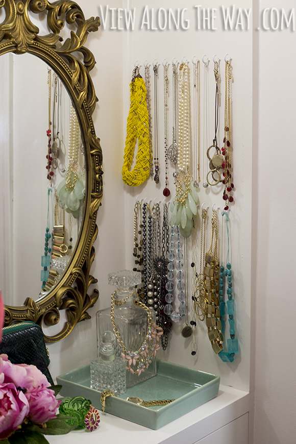 Jewelry storage ideas and inspiration -- do this yourself on a tiny budget!