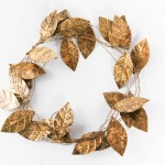 metal leaf garland