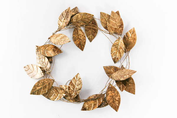 metal leaf garland