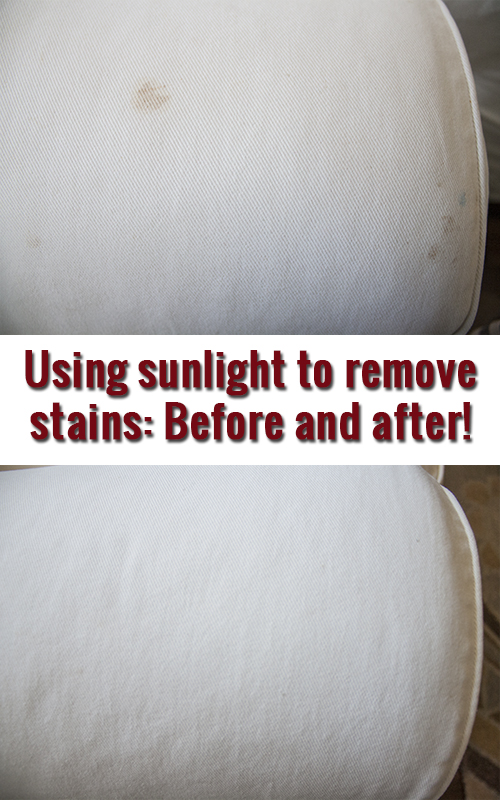How to use sunlight to bleach out stains, naturally!