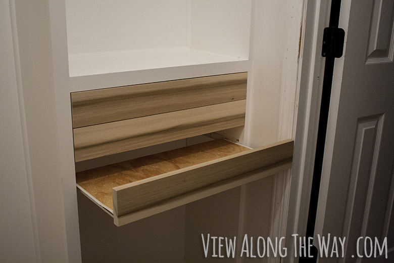 Installing DIY wood drawers