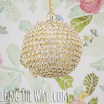 DIY crystall ball chandelier
