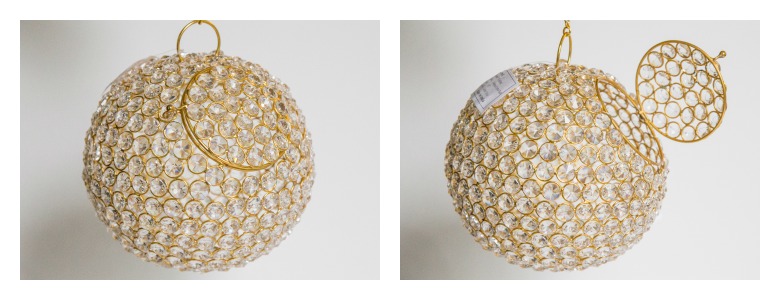 How to make a crystal ball chandelier