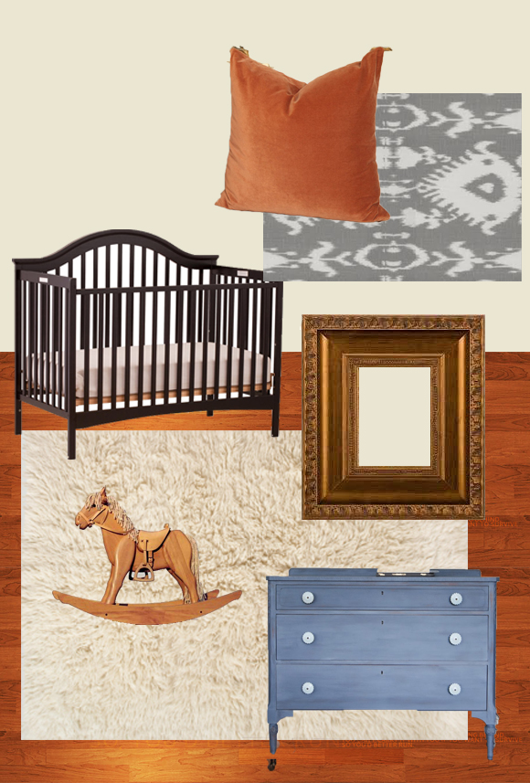 Muted nursery for a baby boy!