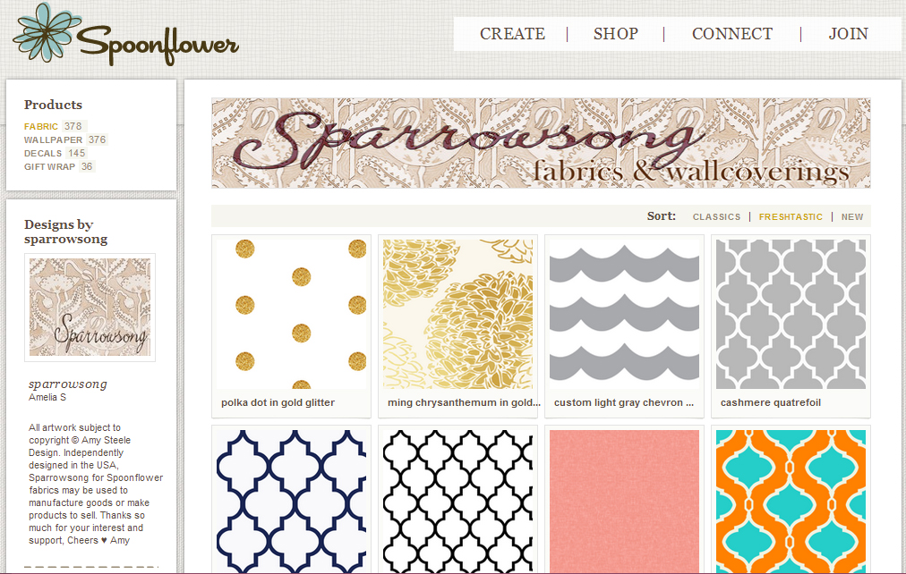Sparrowsong on Spoonflower