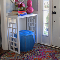 DIY wood entry console table