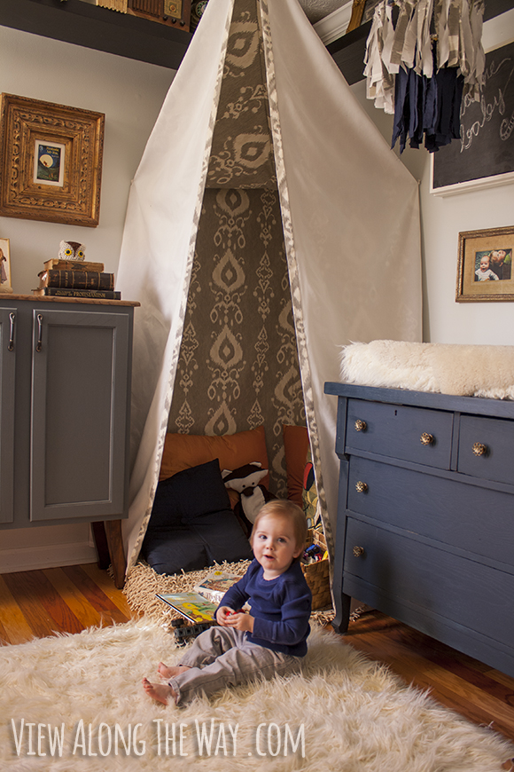 Reading corner and changing table