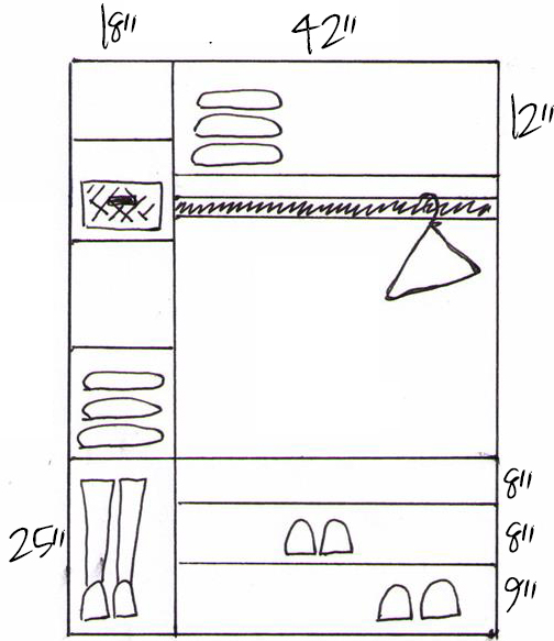 How to build custom closet shelves - * View Along the Way *