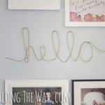 Easy DIY wire word art