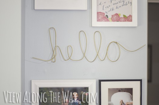 Easy DIY wire word art