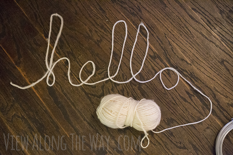 Easy wire word art * View Along the Way