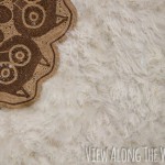 This is genius! How to make a faux fur rug!