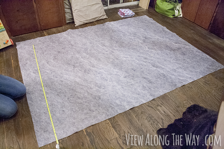 How to make  faux fur rug with underlay!